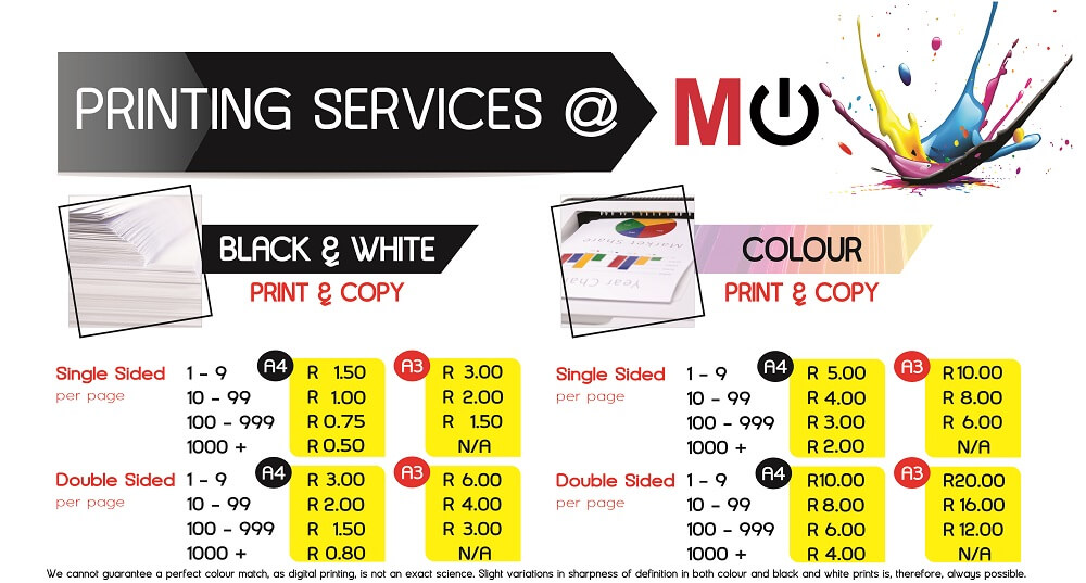 or Black and White Printing or Copying | Mi