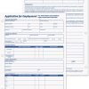 Job Application Form Pad A4